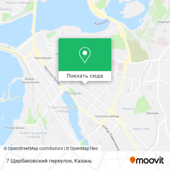 Карта 7 Щербаковский переулок