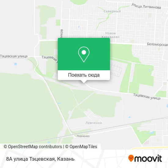 Карта 8А улица Тэцевская