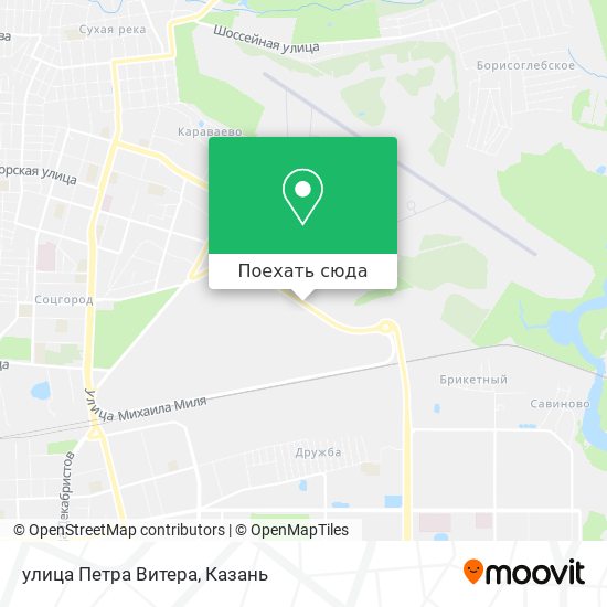 Карта улица Петра Витера