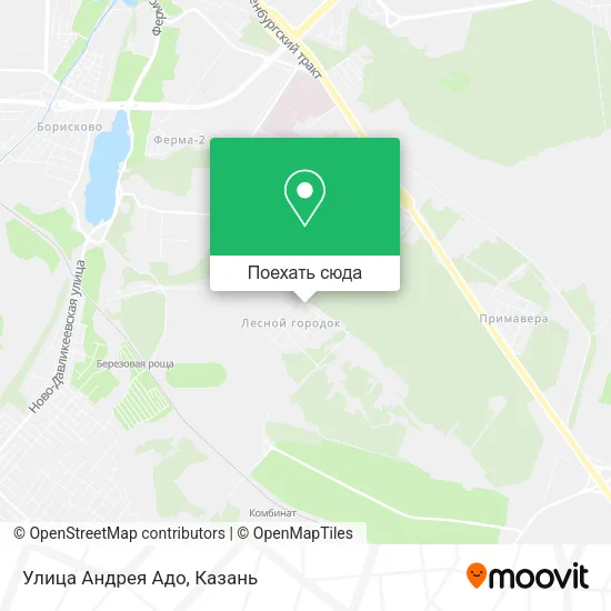 Карта Улица Андрея Адо