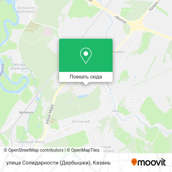 Карта улица Солидарности (Дербышки)