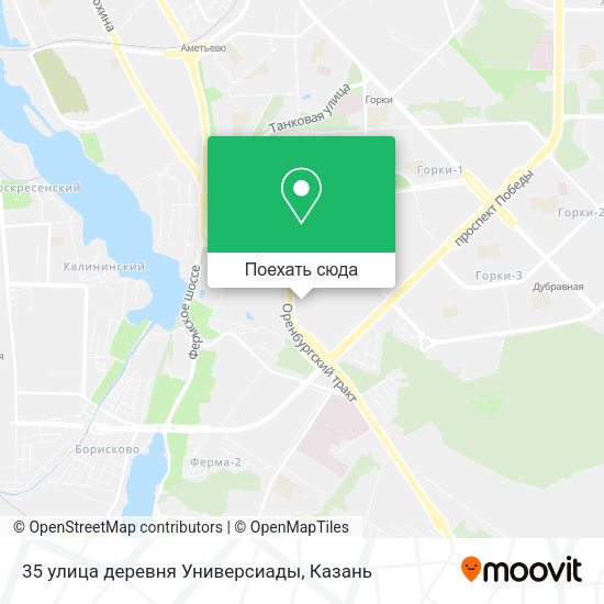 Карта 35 улица деревня Универсиады