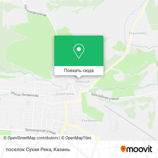 Карта поселок Сухая Река