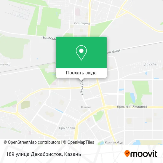 Карта 189 улица Декабристов
