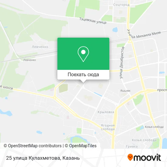 Карта 25 улица Кулахметова