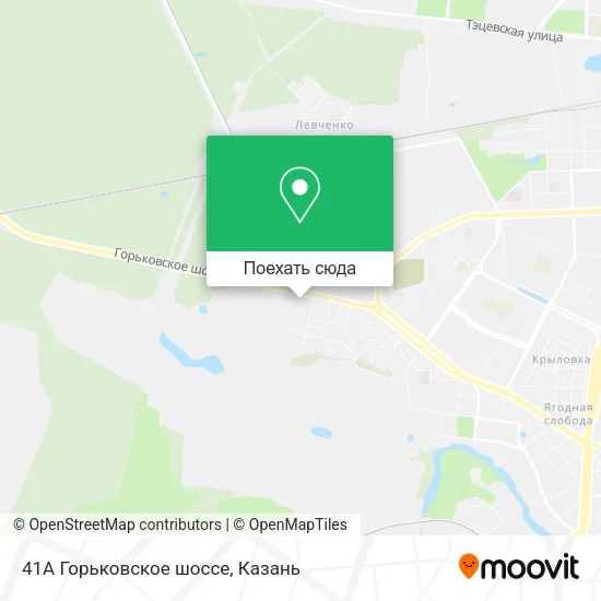 Карта 41А Горьковское шоссе