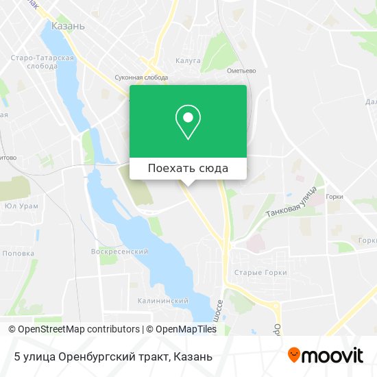 Карта 5 улица Оренбургский тракт
