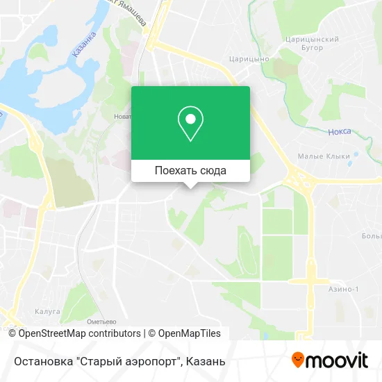 Карта Остановка "Старый аэропорт"