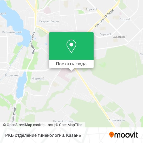 Карта РКБ отделение гинекологии