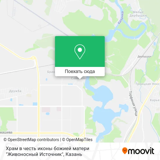 Карта Храм в честь иконы божией матери "Живоносный Источник"