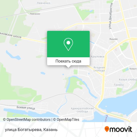 Карта улица Богатырева