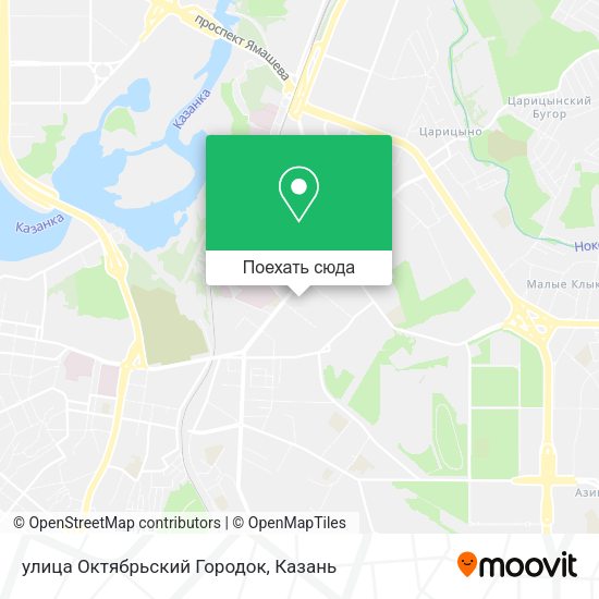 Карта улица Октябрьский Городок