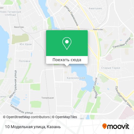 Карта 10 Модельная улица