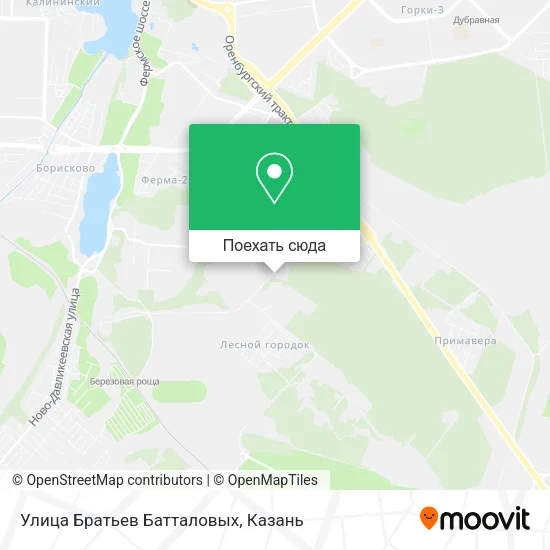 Карта Улица Братьев Батталовых
