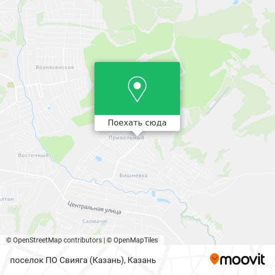 Карта поселок ПО Свияга (Казань)