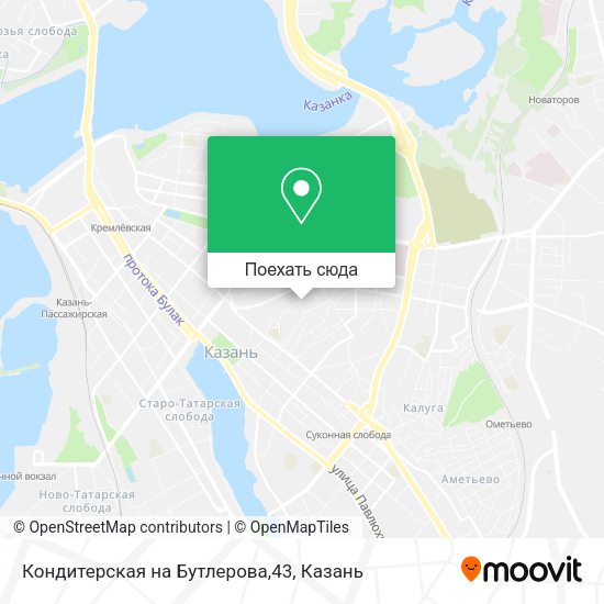 Карта Кондитерская на Бутлерова,43