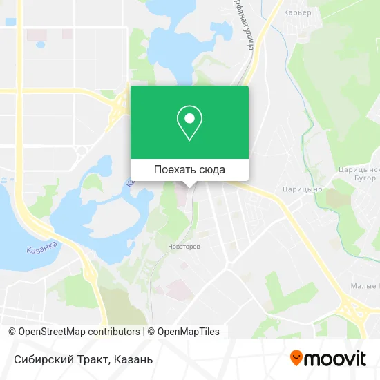 Карта Сибирский Тракт