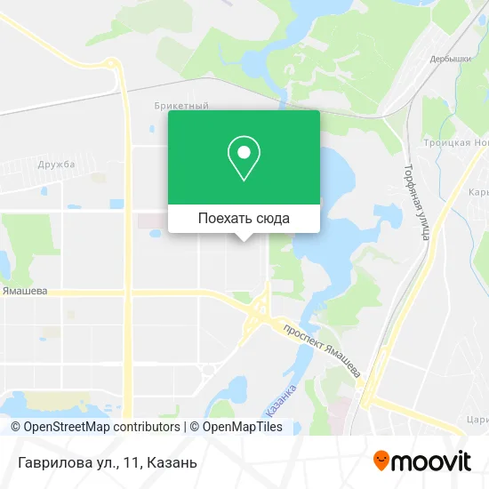 Карта Гаврилова ул., 11