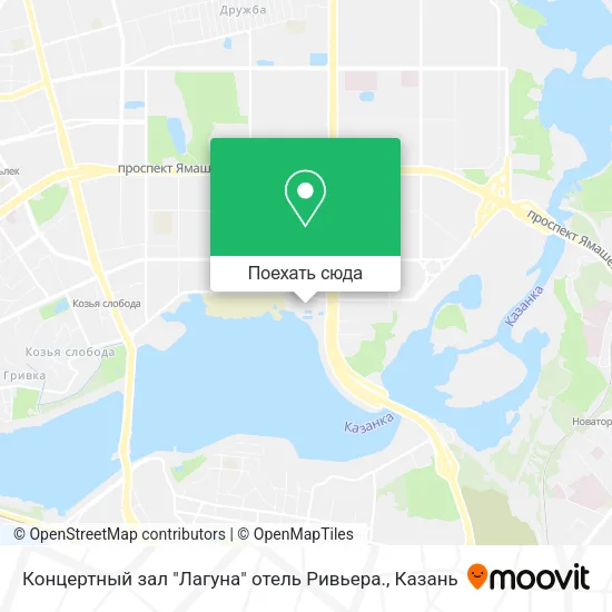 Карта Концертный зал "Лагуна" отель Ривьера.