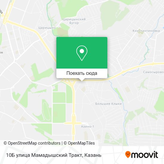 Карта 10Б улица Мамадышский Тракт