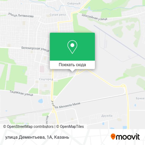 Карта улица Дементьева, 1А