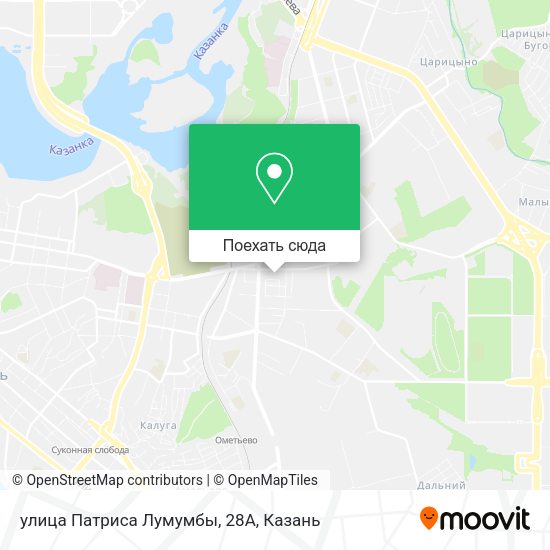 Карта улица Патриса Лумумбы, 28А