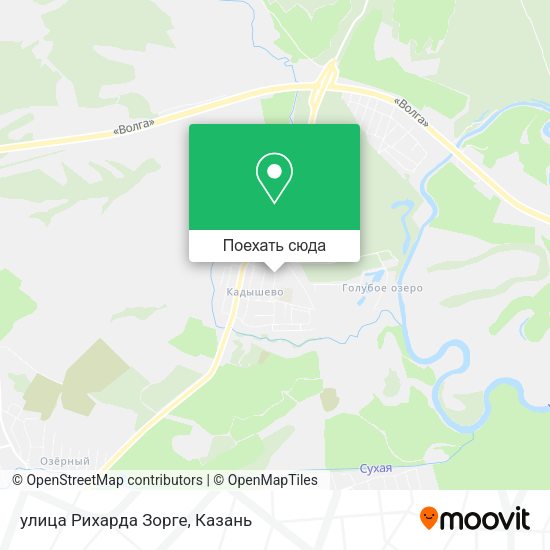 Карта улица Рихарда Зорге