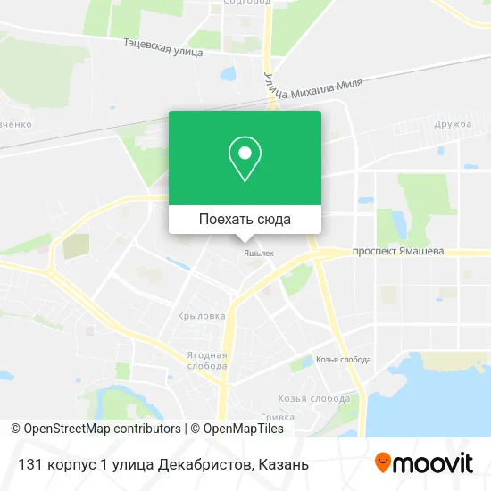 Карта 131 корпус 1 улица Декабристов
