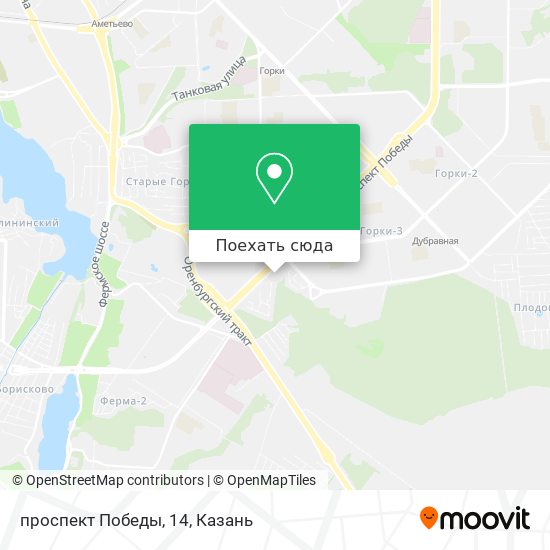 Карта проспект Победы, 14