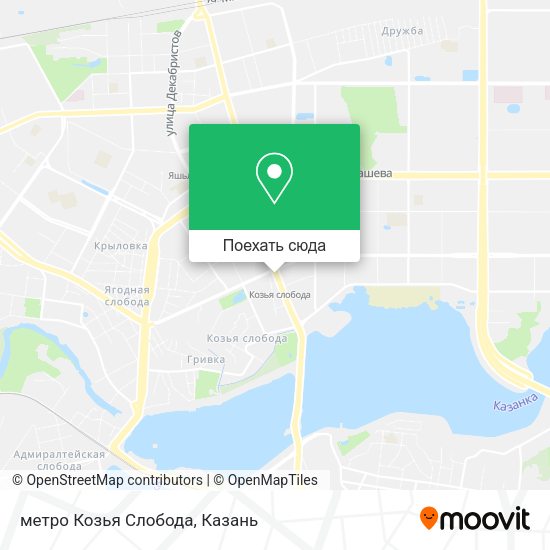 Карта метро Козья Слобода