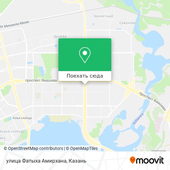 Карта улица Фатыха Амирхана