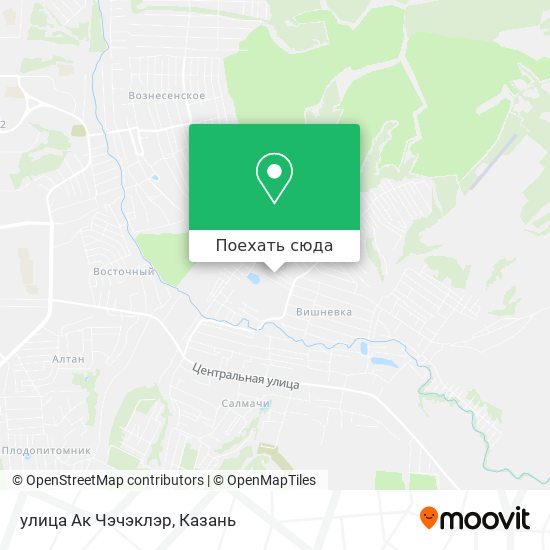 Карта улица Ак Чэчэклэр