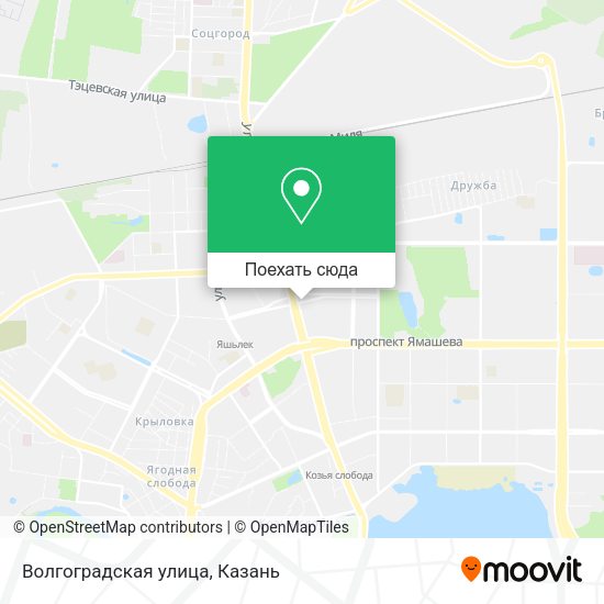 Карта Волгоградская улица