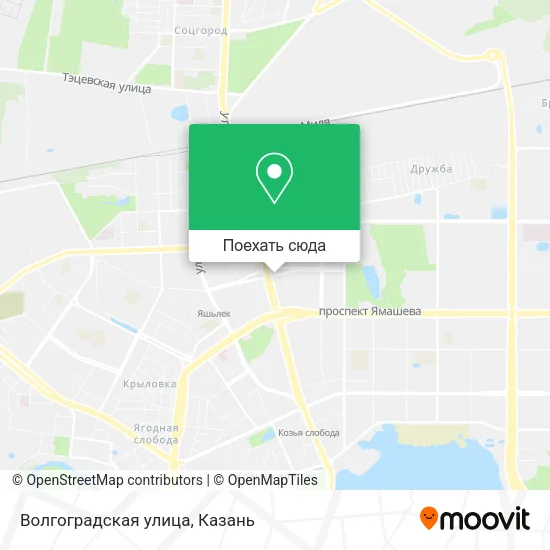 Карта Волгоградская улица