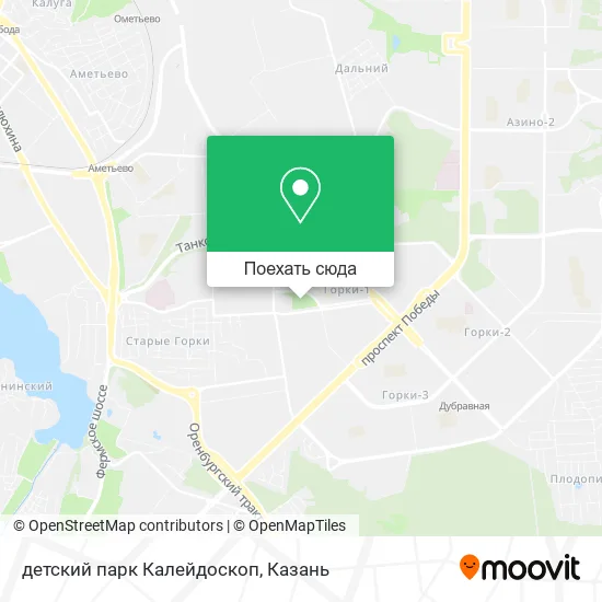 Карта детский парк Калейдоскоп