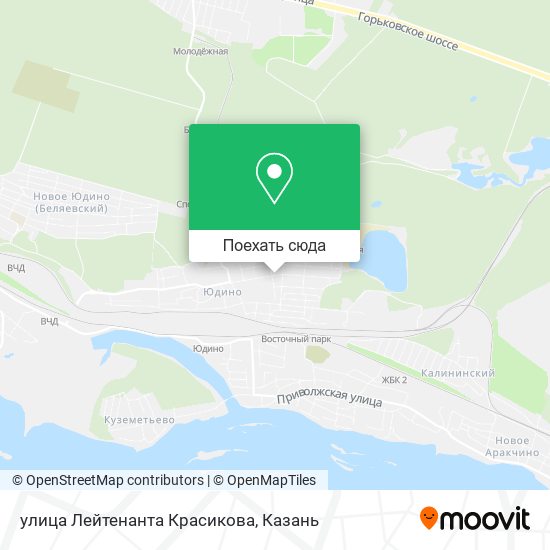 Карта улица Лейтенанта Красикова