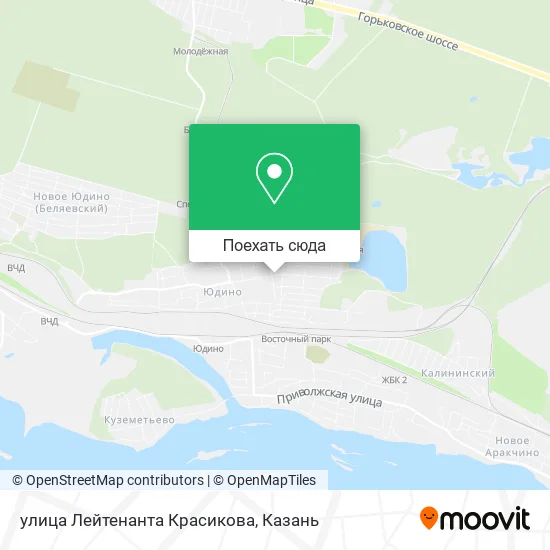 Карта улица Лейтенанта Красикова