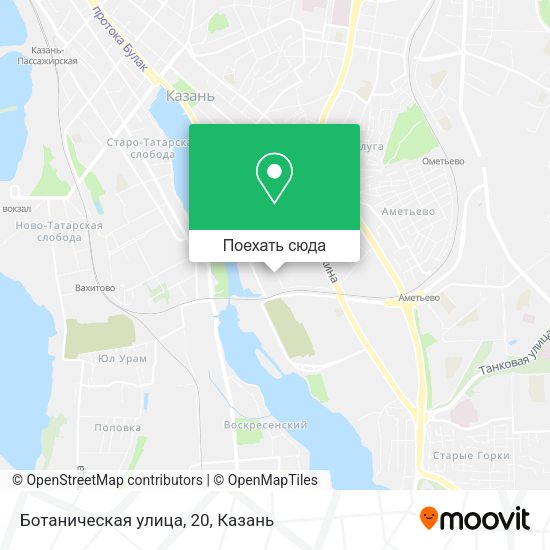 Карта Ботаническая улица, 20