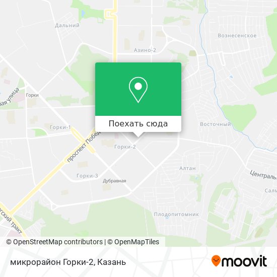 Карта микрорайон Горки-2