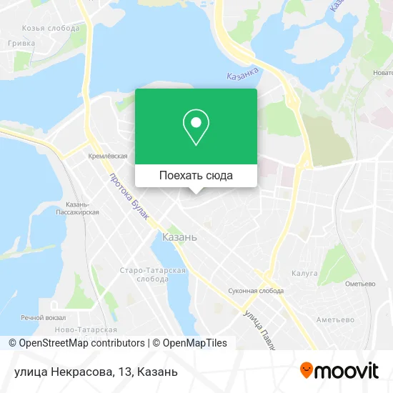 Карта улица Некрасова, 13
