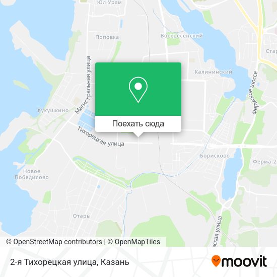 Карта 2-я Тихорецкая улица