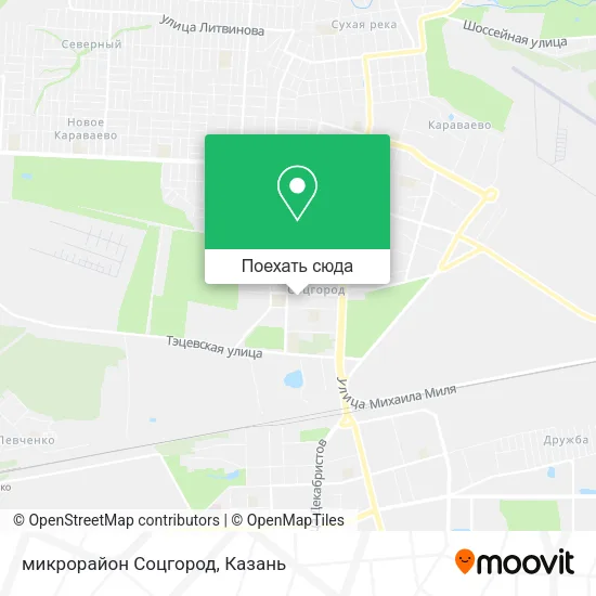Карта микрорайон Соцгород