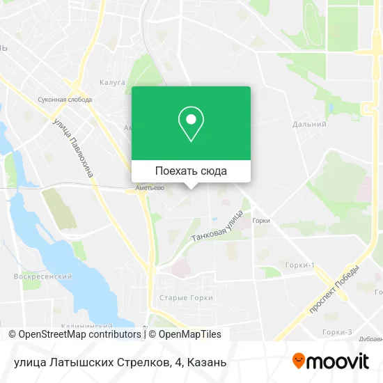 Карта улица Латышских Стрелков, 4