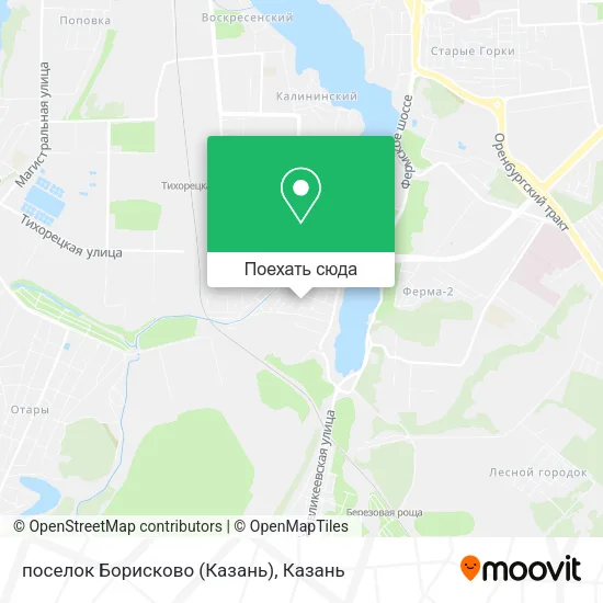 Карта поселок Борисково (Казань)