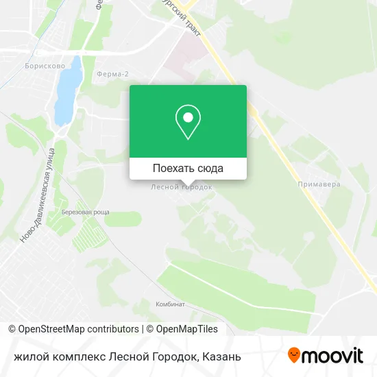 Карта жилой комплекс Лесной Городок