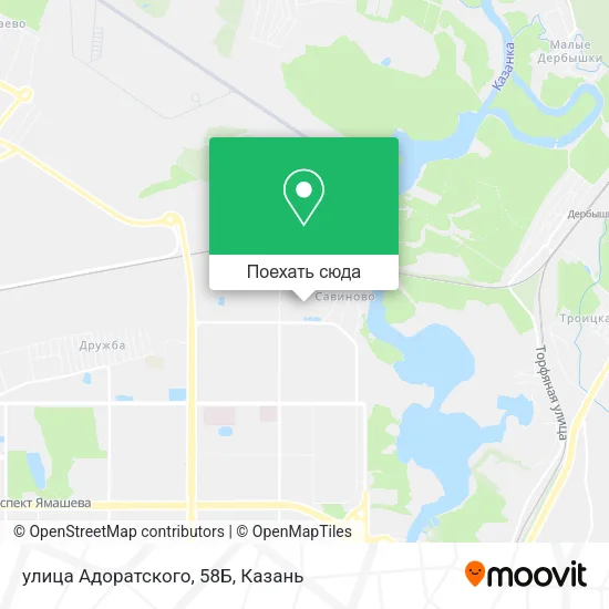 Карта улица Адоратского, 58Б