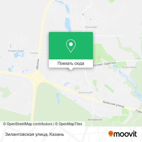 Карта Зилантовская улица
