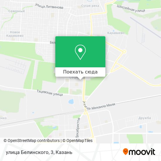 Карта улица Белинского, 3