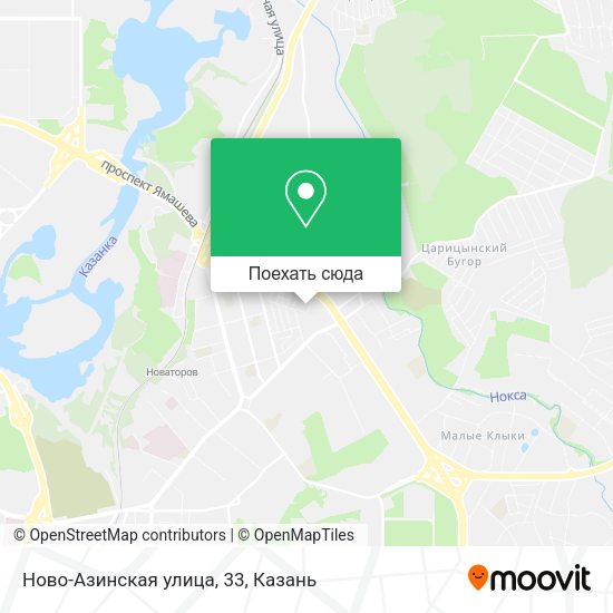 Карта Ново-Азинская улица, 33