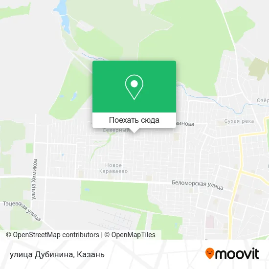 Карта улица Дубинина